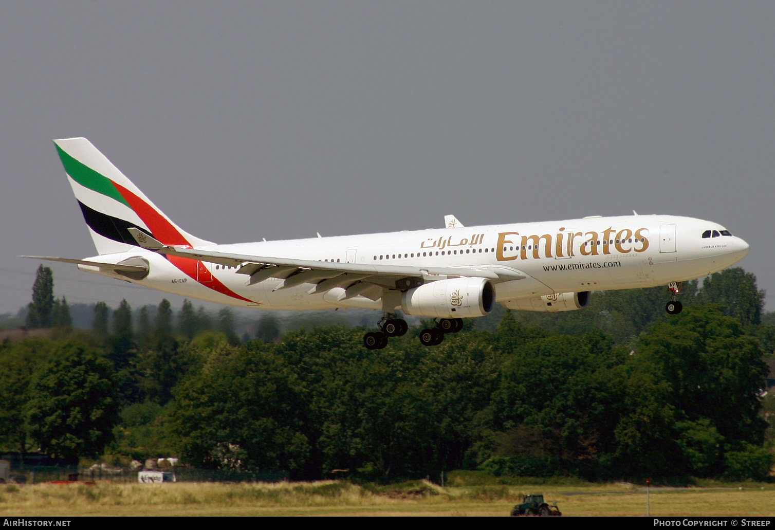 Aircraft Photo of A6-EAP | Airbus A330-243 | Emirates | AirHistory.net #336759