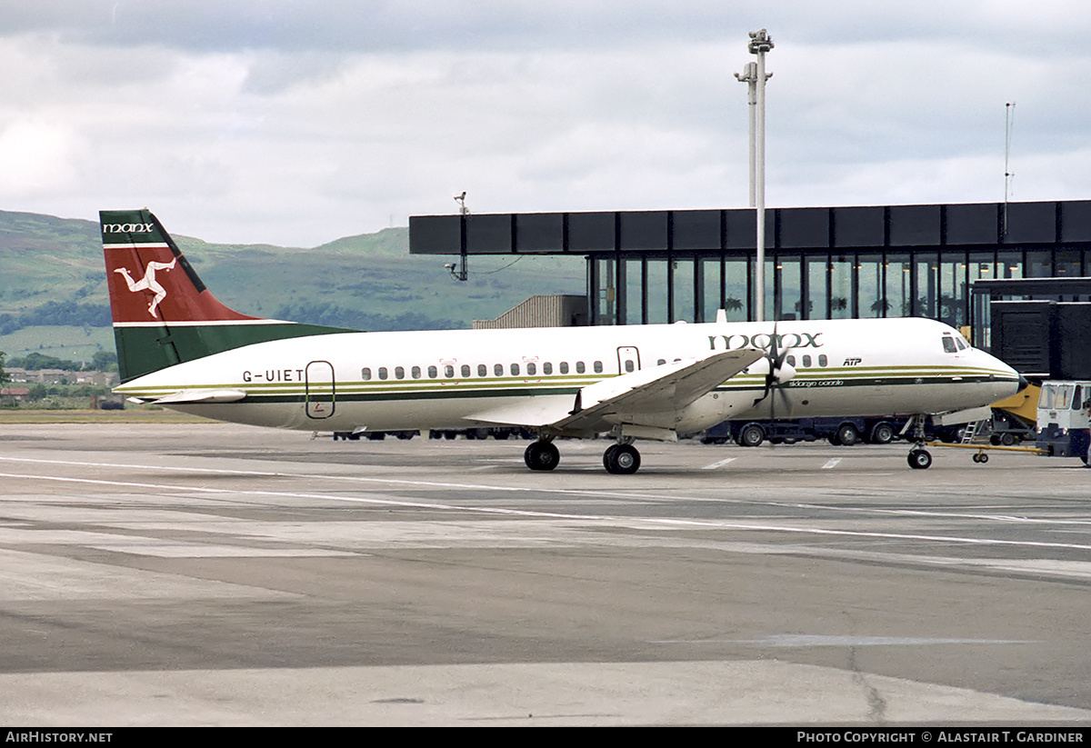 Aircraft Photo of G-UIET | British Aerospace ATP | Manx Airlines | AirHistory.net #336794
