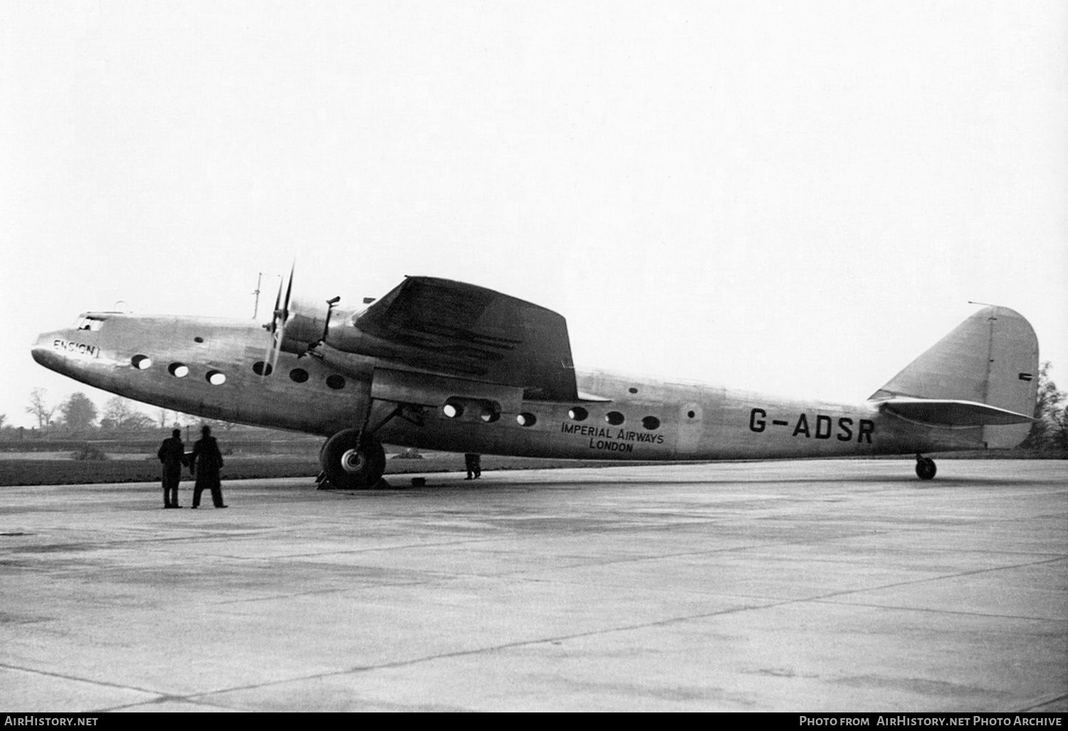 Aircraft Photo of G-ADSR | Armstrong Whitworth AW.27 Ensign 1 | Imperial Airways | AirHistory.net #336877