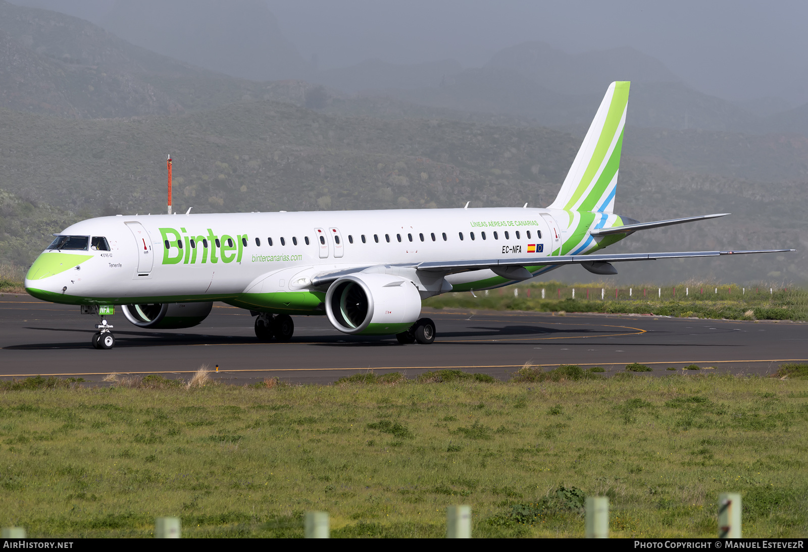 Aircraft Photo of EC-NFA | Embraer 195-E2 (ERJ-190-400) | Binter Canarias | AirHistory.net #336925