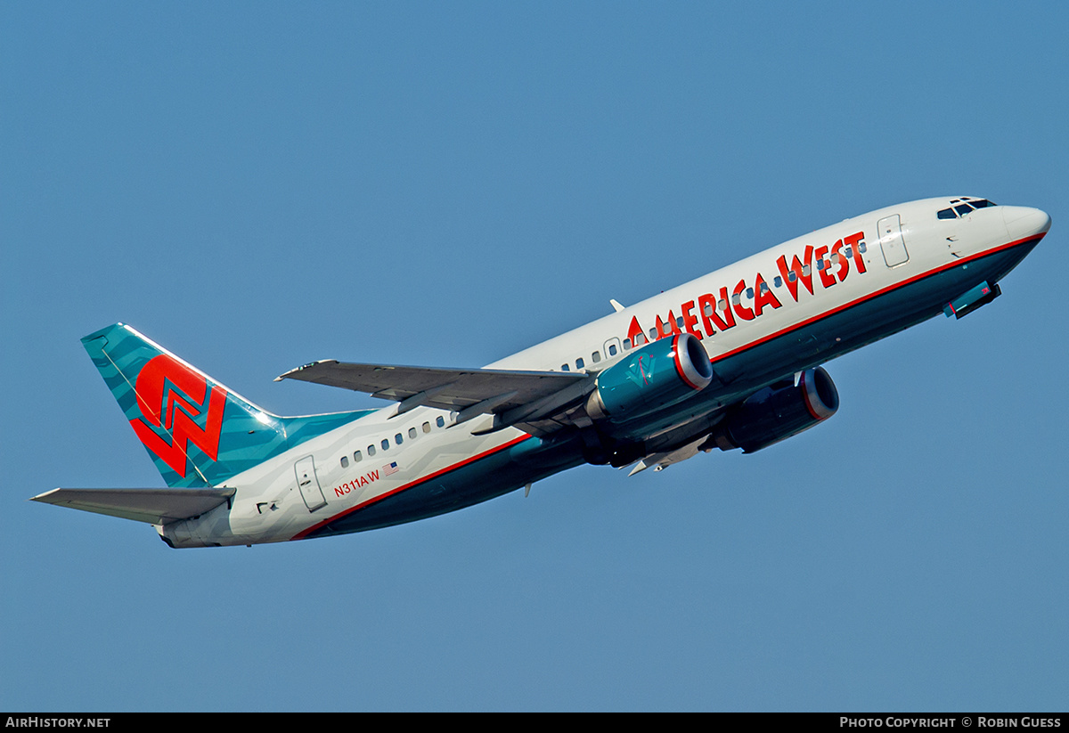 Aircraft Photo of N311AW | Boeing 737-3G7 | America West Airlines | AirHistory.net #336942