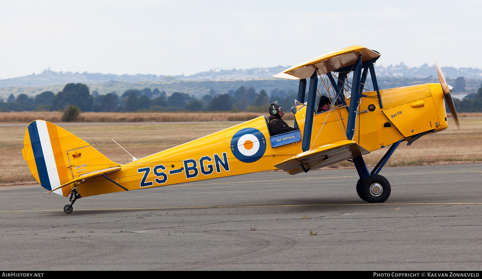 Aircraft Photo of ZS-BGN / 2185 | De Havilland D.H. 82A Tiger Moth | South Africa - Air Force | AirHistory.net #336975