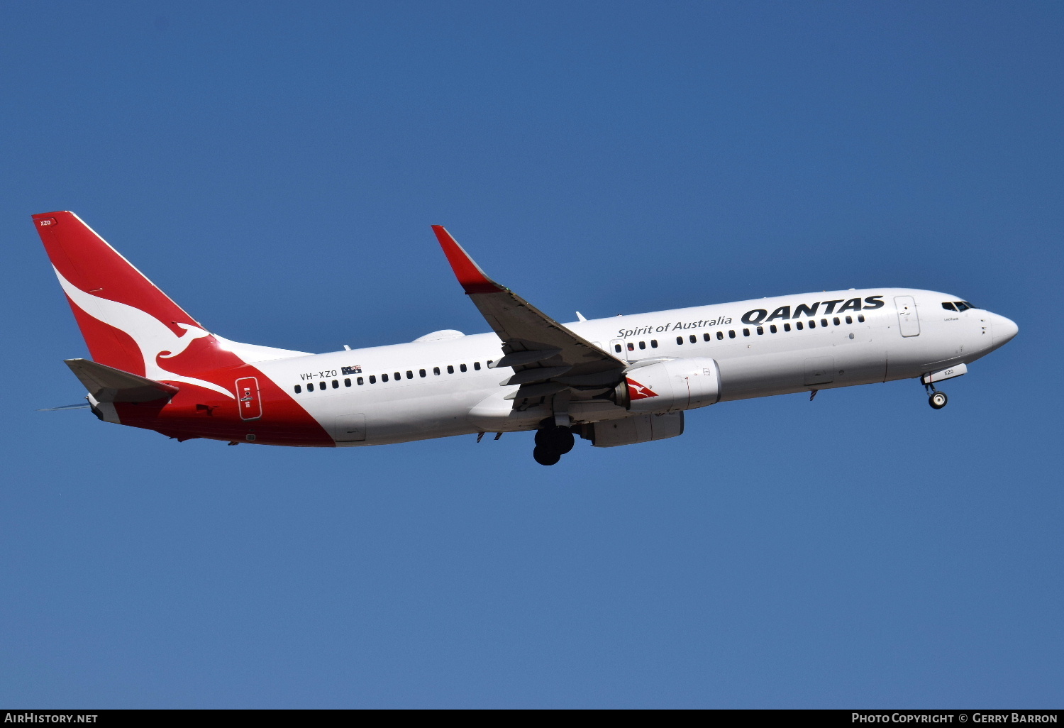 Aircraft Photo of VH-XZO | Boeing 737-838 | Qantas | AirHistory.net #337054