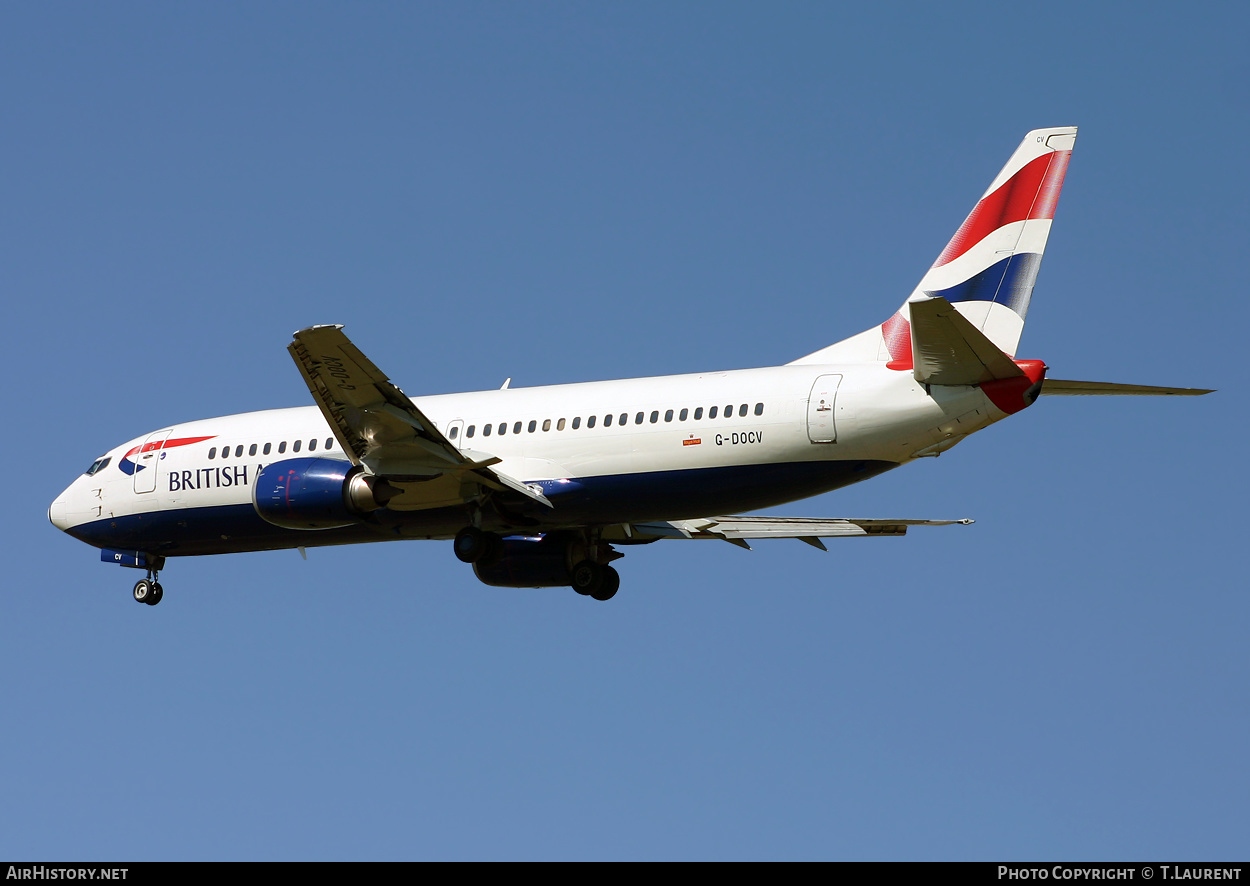 Aircraft Photo of G-DOCV | Boeing 737-436 | British Airways | AirHistory.net #337102