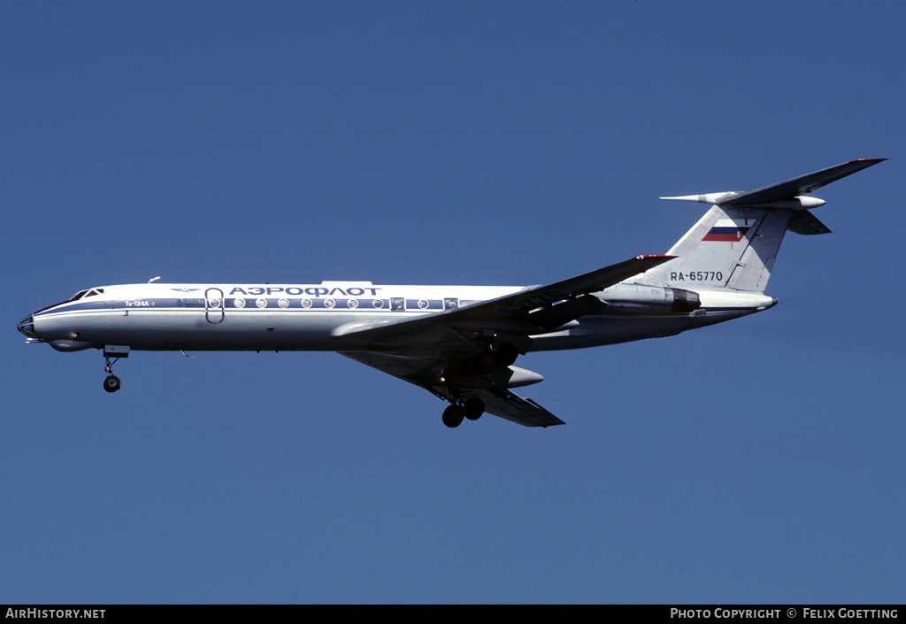 Aircraft Photo of RA-65770 | Tupolev Tu-134A-3 | Aeroflot | AirHistory.net #337105