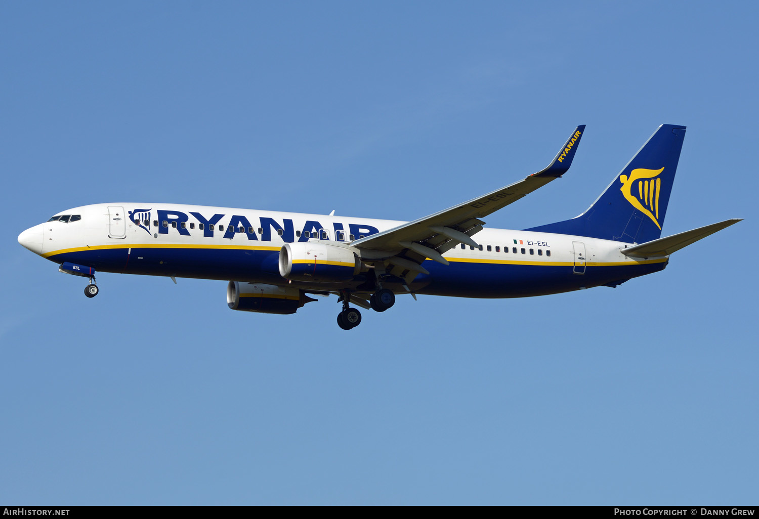 Aircraft Photo of EI-ESL | Boeing 737-8AS | Ryanair | AirHistory.net #337115