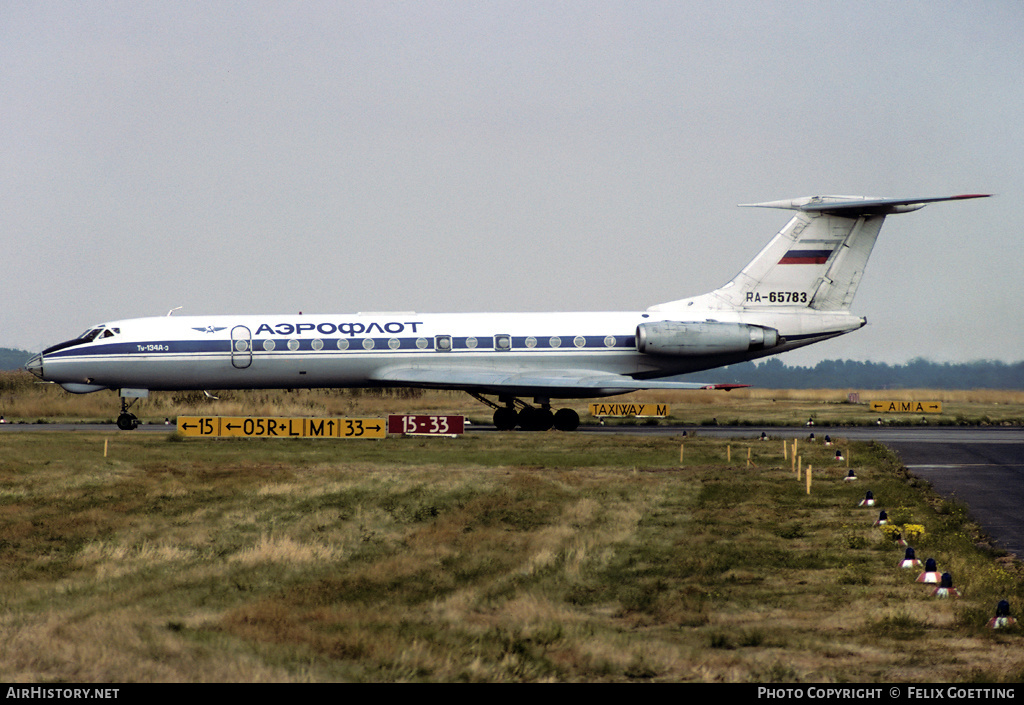 Aircraft Photo of RA-65783 | Tupolev Tu-134A-3 | Aeroflot | AirHistory.net #337156