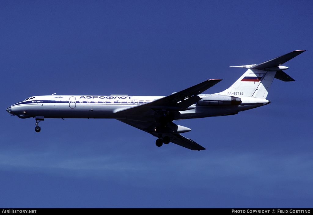 Aircraft Photo of RA-65783 | Tupolev Tu-134A-3 | Aeroflot | AirHistory.net #337157