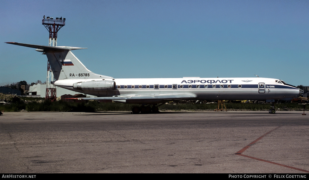 Aircraft Photo of RA-65785 | Tupolev Tu-134A | Aeroflot | AirHistory.net #337177