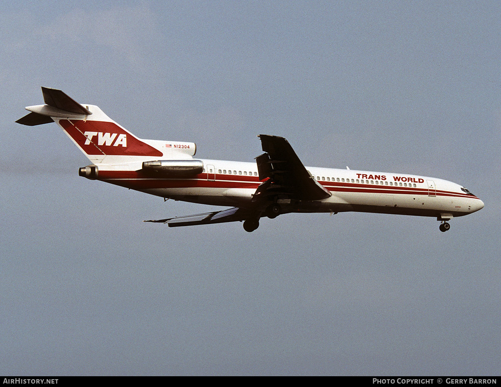 Aircraft Photo of N12304 | Boeing 727-231 | Trans World Airlines - TWA | AirHistory.net #337187