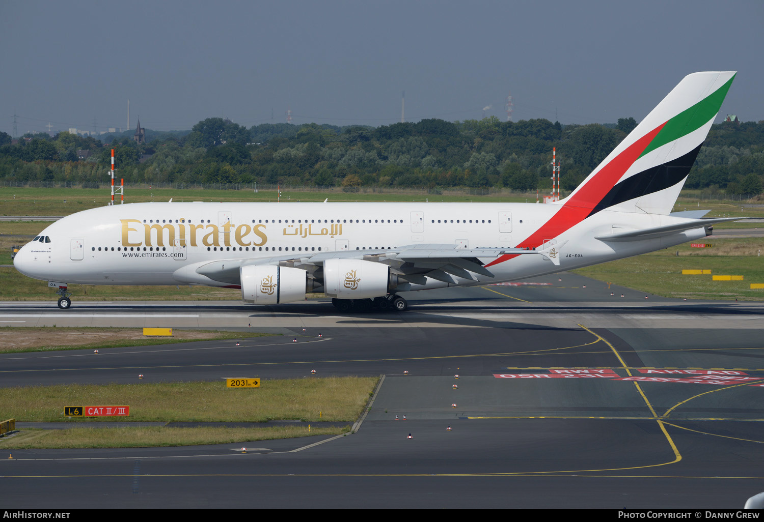 Aircraft Photo of A6-EOA | Airbus A380-861 | Emirates | AirHistory.net #337293