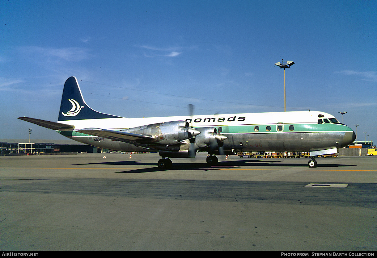 Aircraft Photo of N836E | Lockheed L-188C Electra | Nomads Travel Club | AirHistory.net #337304