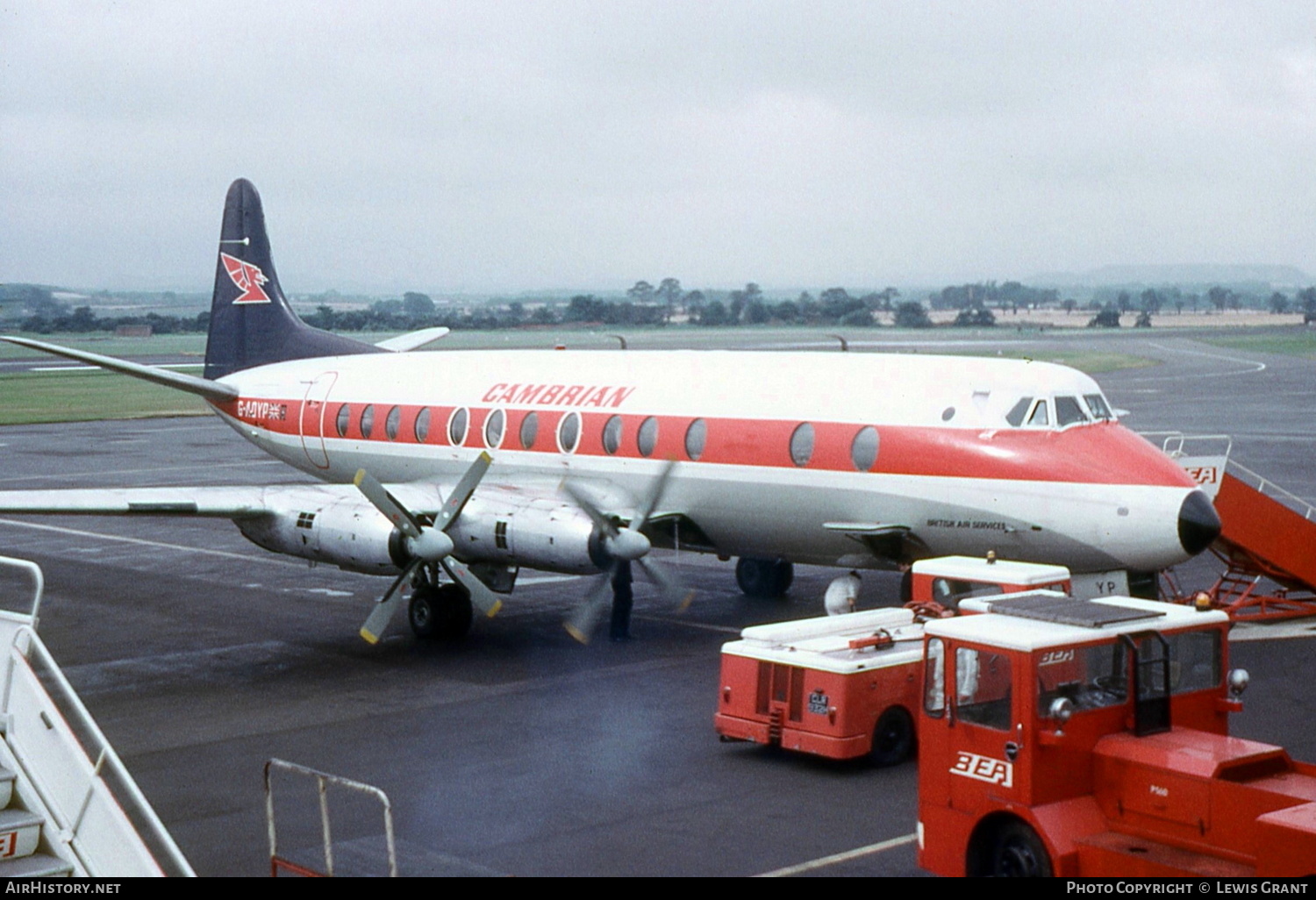 Aircraft Photo of G-AOYP | Vickers 806 Viscount | Cambrian Airways | AirHistory.net #337374