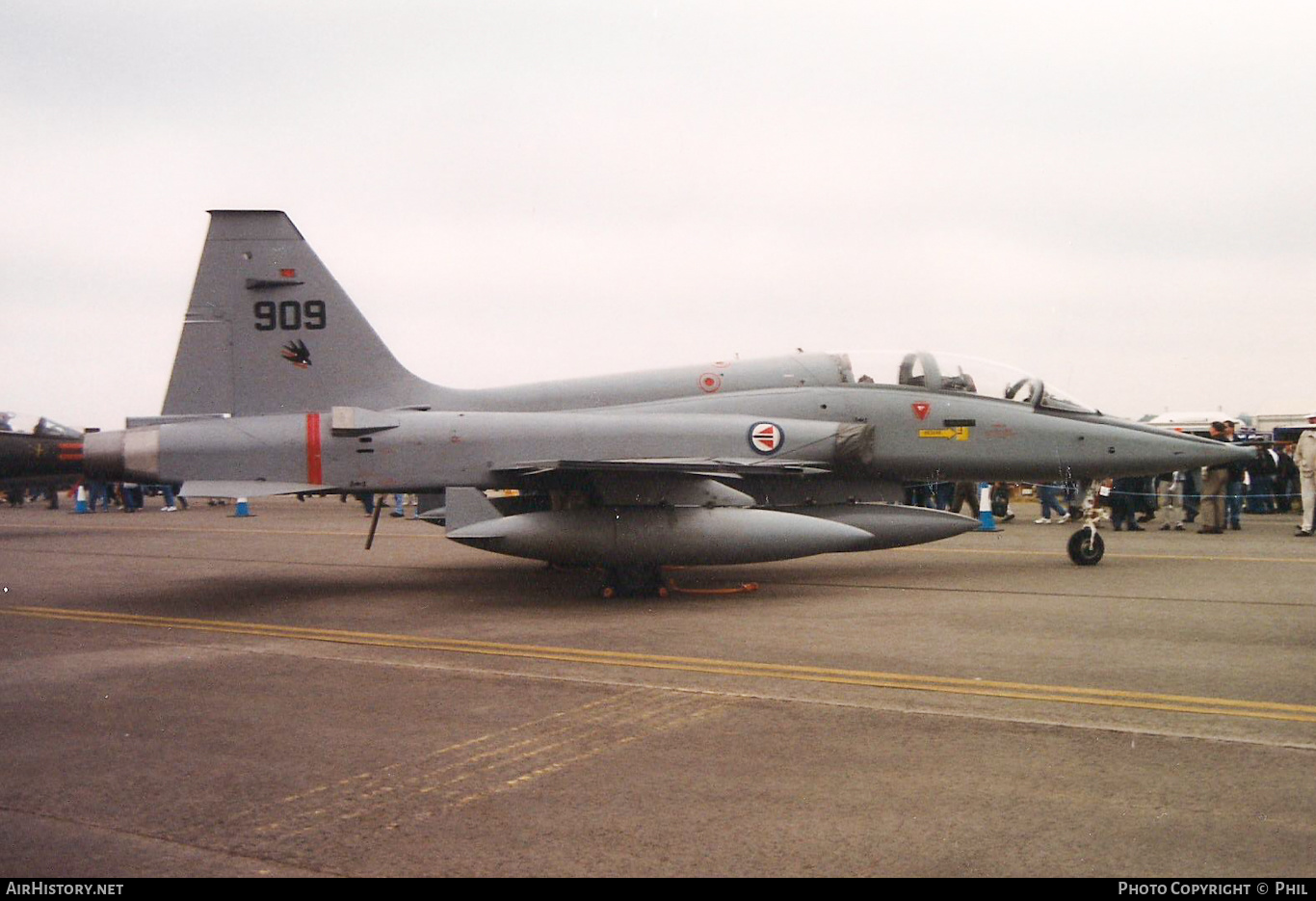 Aircraft Photo of 909 | Northrop F-5B Freedom Fighter | Norway - Air Force | AirHistory.net #337388