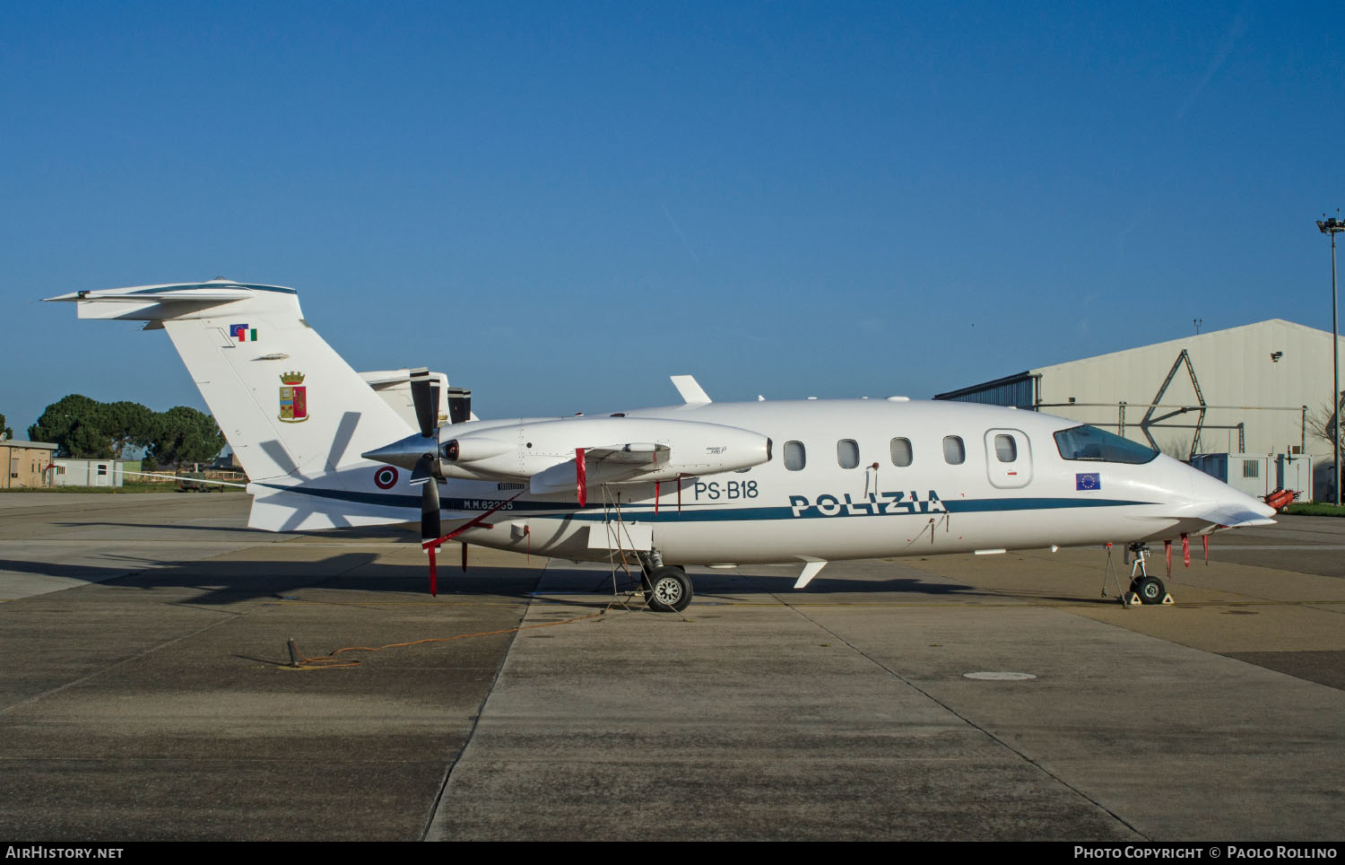 Aircraft Photo of MM62285 | Piaggio P-180 Avanti | Italy - Polizia | AirHistory.net #337425