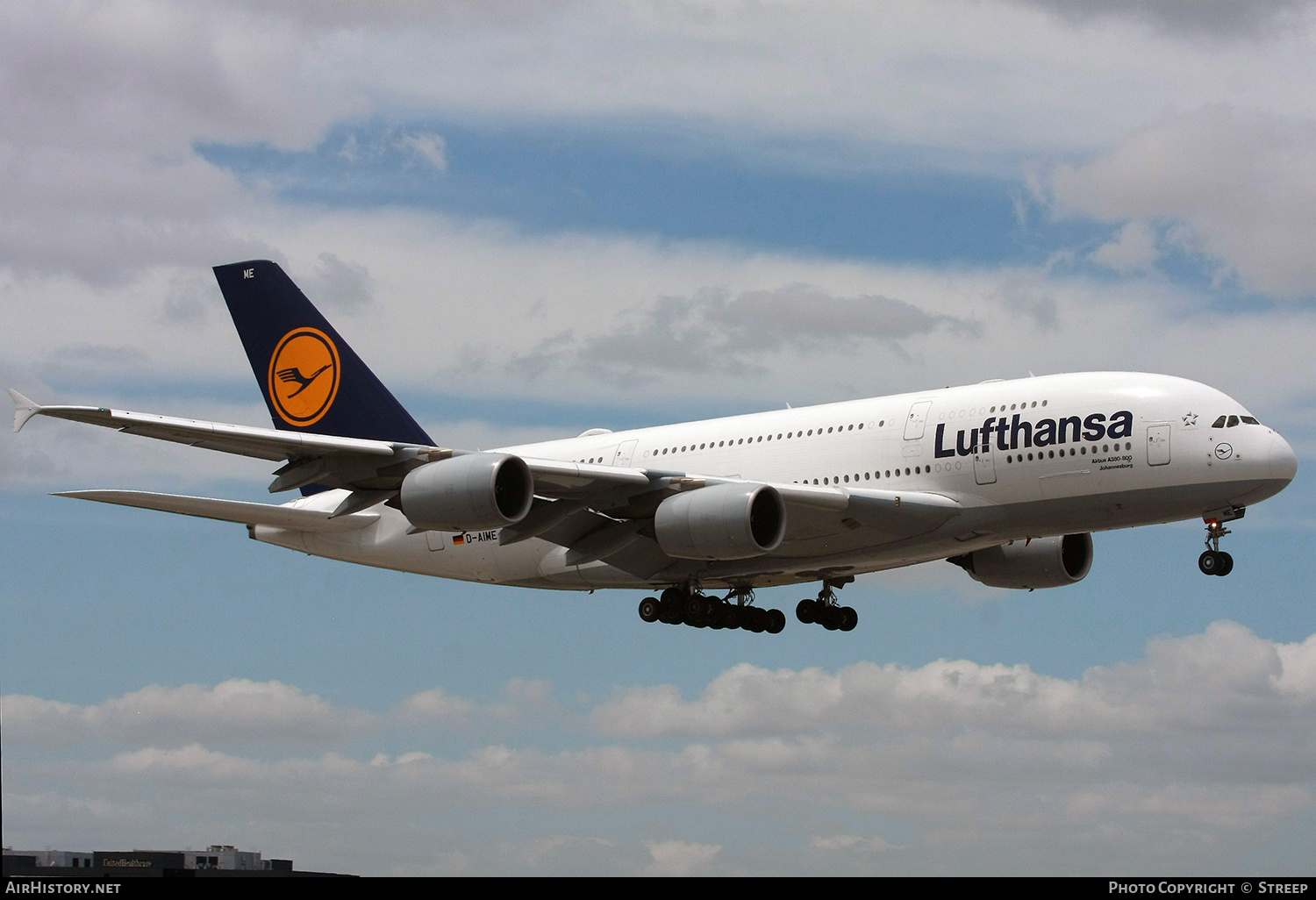 Aircraft Photo of D-AIME | Airbus A380-841 | Lufthansa | AirHistory.net #337472