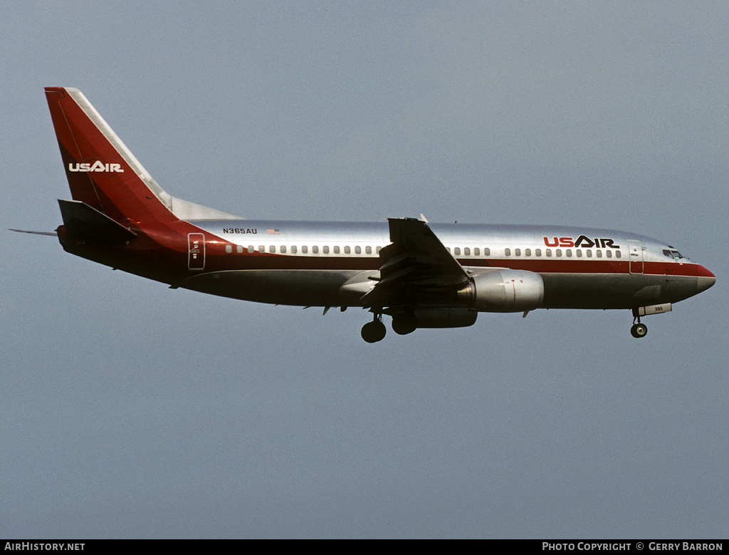 Aircraft Photo of N365AU | Boeing 737-3B7 | USAir | AirHistory.net #337493