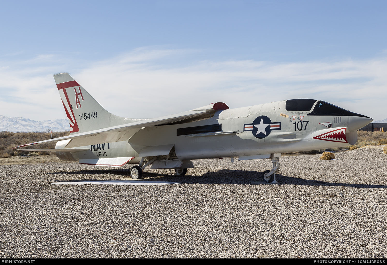 Aircraft Photo of 145449 | Vought DF-8L Crusader | USA - Navy | AirHistory.net #337525