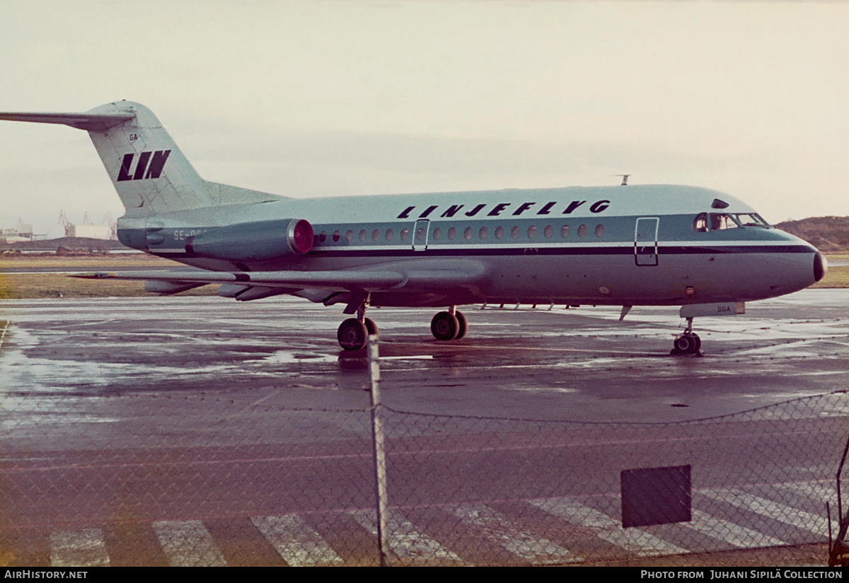 Aircraft Photo of SE-DGA | Fokker F28-1000 Fellowship | Linjeflyg | AirHistory.net #337575