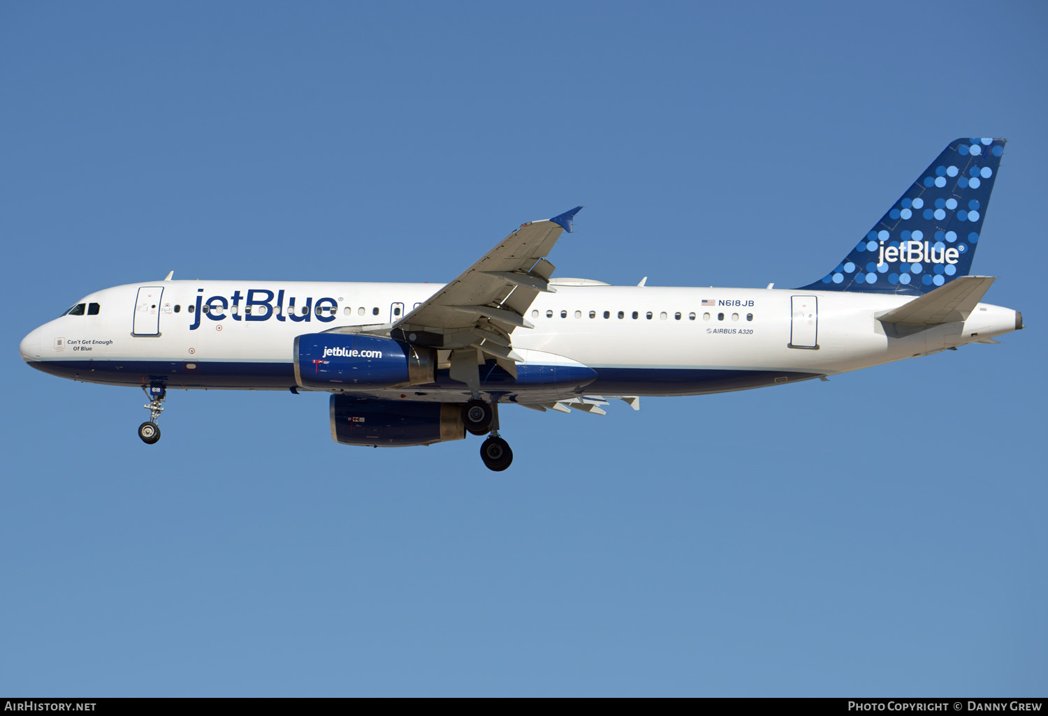 Aircraft Photo of N618JB | Airbus A320-232 | JetBlue Airways | AirHistory.net #337582