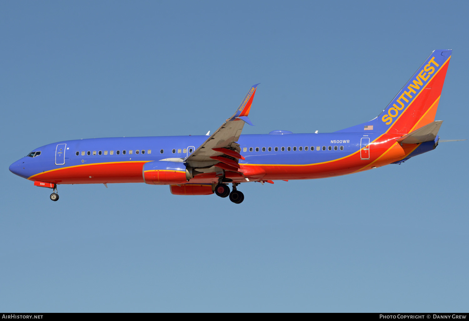 Aircraft Photo of N500WR | Boeing 737-8H4 | Southwest Airlines | AirHistory.net #337595