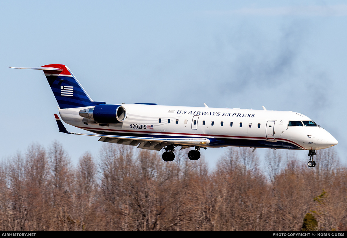 Aircraft Photo of N202PS | Bombardier CRJ-200ER (CL-600-2B19) | US Airways Express | AirHistory.net #337614