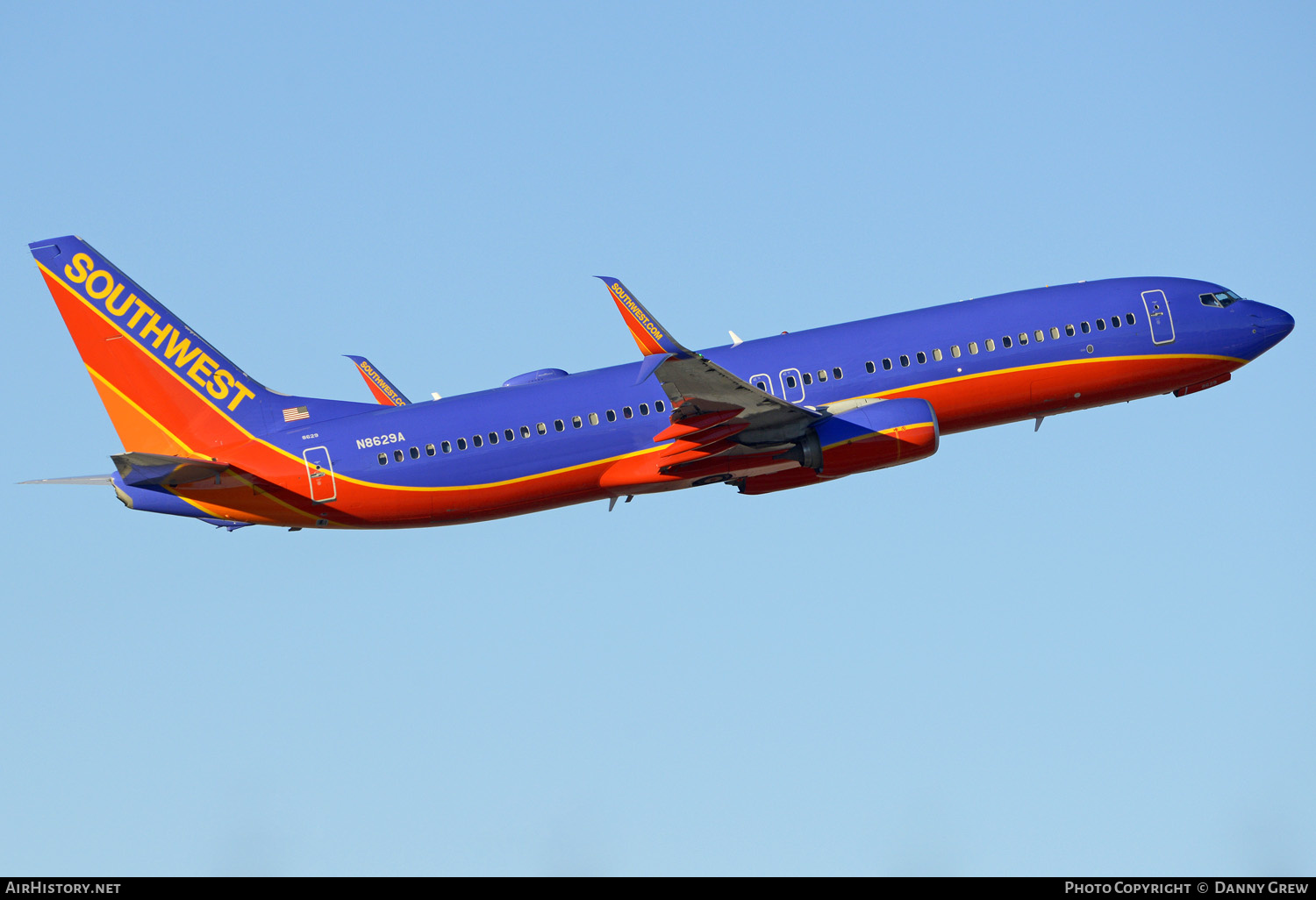 Aircraft Photo of N8629A | Boeing 737-8H4 | Southwest Airlines | AirHistory.net #337671