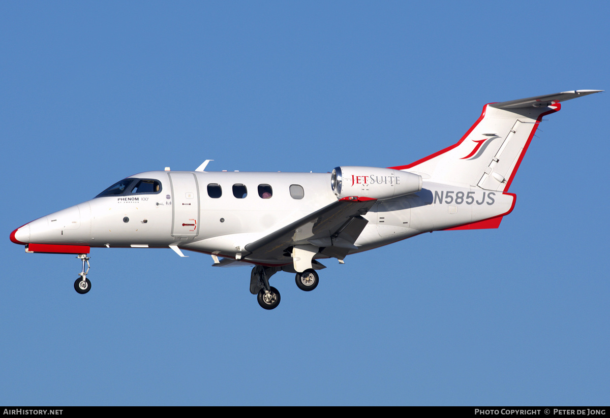 Aircraft Photo of N585JS | Embraer EMB-500 Phenom 100 | JetSuite | AirHistory.net #337685