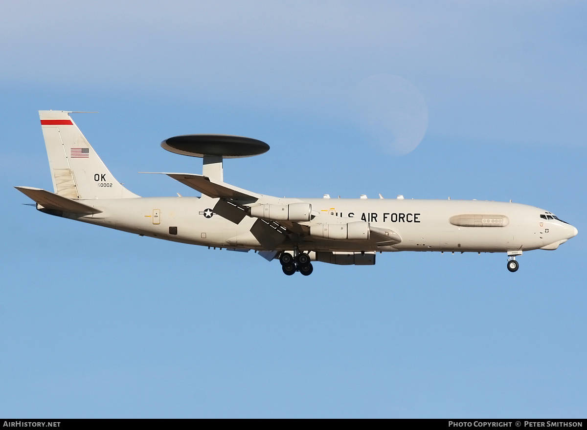 Aircraft Photo of 79-0002 / AF79-0002 | Boeing E-3B Sentry | AirHistory.net #337725