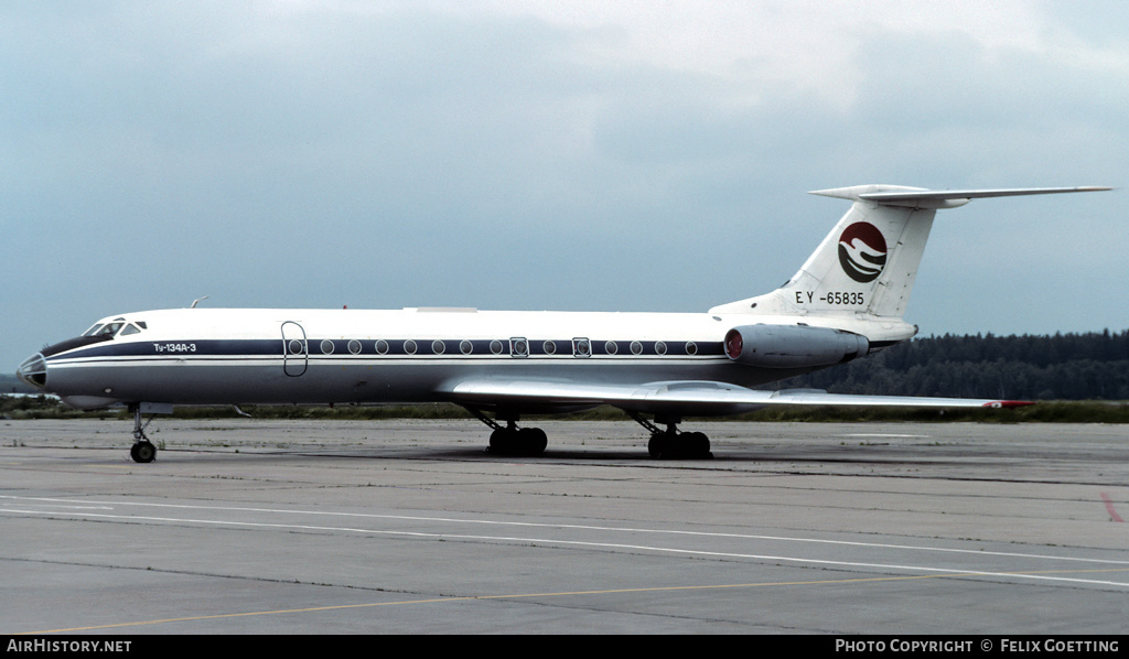 Aircraft Photo of EY-65835 | Tupolev Tu-134A-3 | Tajikistan Airlines | AirHistory.net #337801