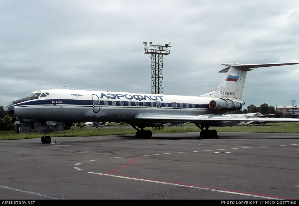 Aircraft Photo of RA-65840 | Tupolev Tu-134A | Aeroflot | AirHistory.net #337804
