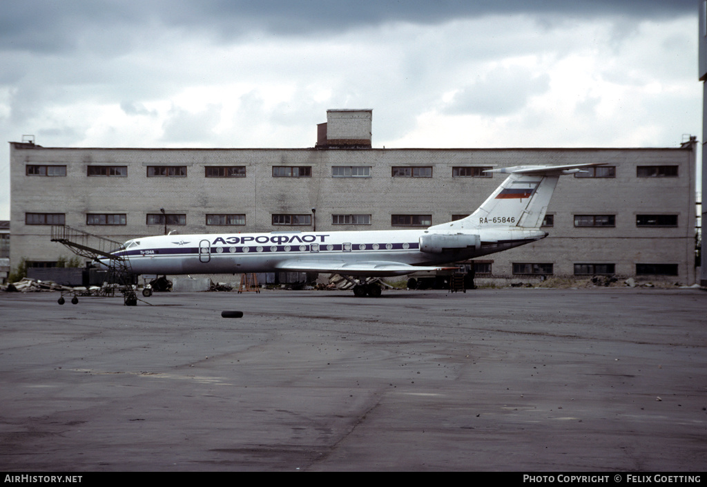 Aircraft Photo of RA-65846 | Tupolev Tu-134A | Aeroflot | AirHistory.net #337813