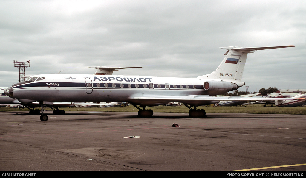 Aircraft Photo of RA-65891 | Tupolev Tu-134A-3 | Aeroflot | AirHistory.net #337838