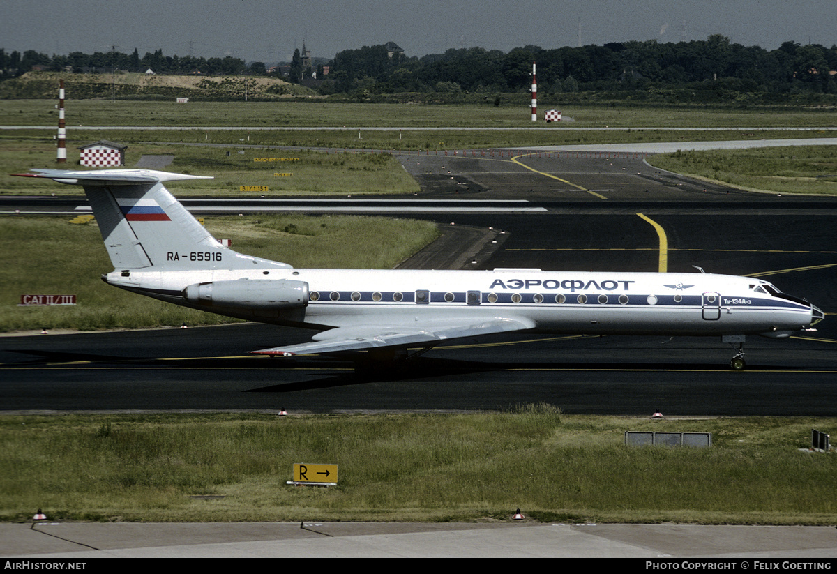Aircraft Photo of RA-65916 | Tupolev Tu-134A-3 | Aeroflot | AirHistory.net #337854