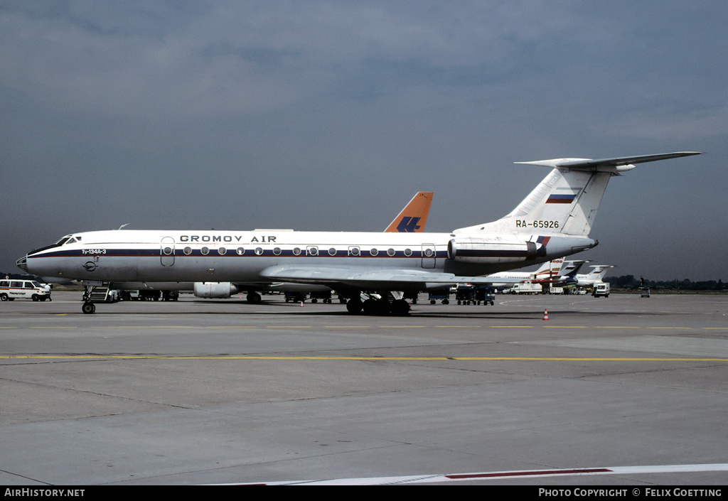 Aircraft Photo of RA-65926 | Tupolev Tu-134A-3 | Gromov Air | AirHistory.net #337859