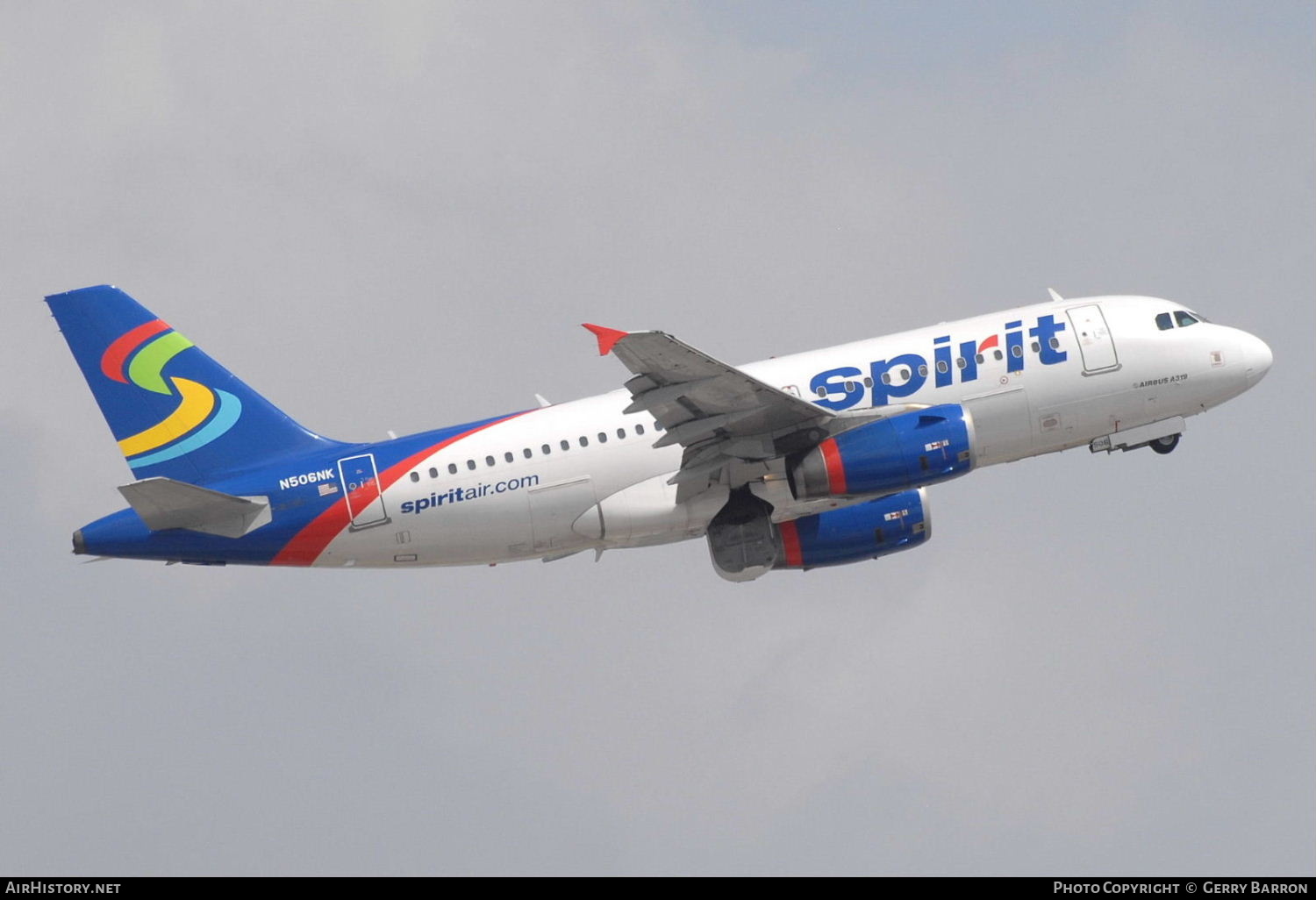 Aircraft Photo of N506NK | Airbus A319-132 | Spirit Airlines | AirHistory.net #337892