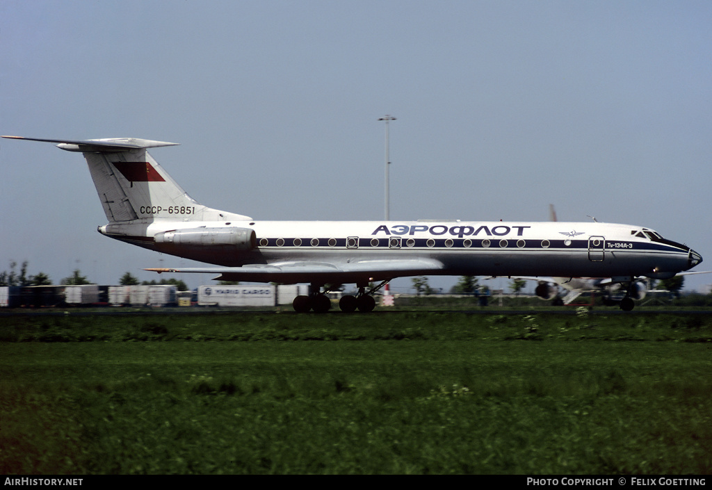 Aircraft Photo of CCCP-65851 | Tupolev Tu-134A-3 | Aeroflot | AirHistory.net #337905