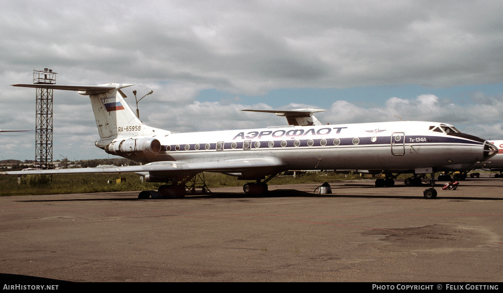 Aircraft Photo of RA-65958 | Tupolev Tu-134A-3 | Aeroflot | AirHistory.net #337908