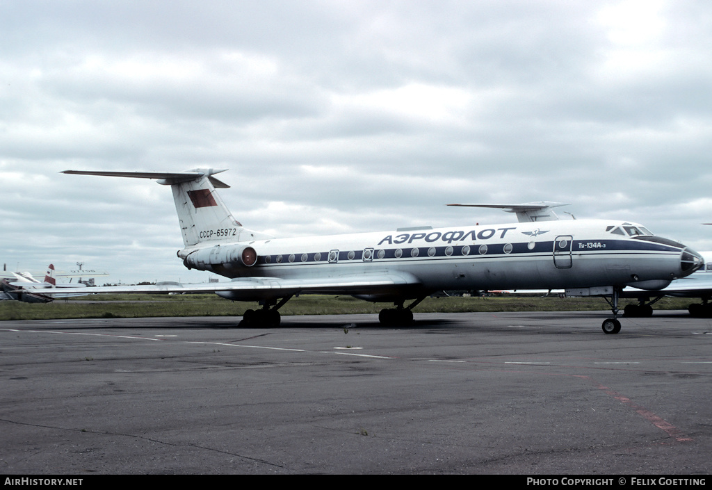 Aircraft Photo of CCCP-65972 | Tupolev Tu-134A-3 | Aeroflot | AirHistory.net #337918