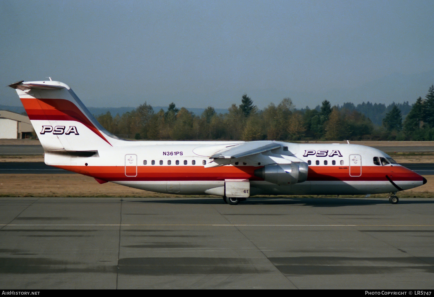 Aircraft Photo of N361PS | British Aerospace BAe-146-200 | PSA - Pacific Southwest Airlines | AirHistory.net #337928