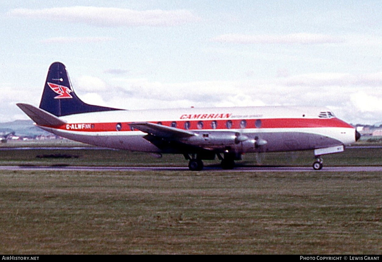 Aircraft Photo of G-ALWF | Vickers 701 Viscount | Cambrian Airways | AirHistory.net #337954