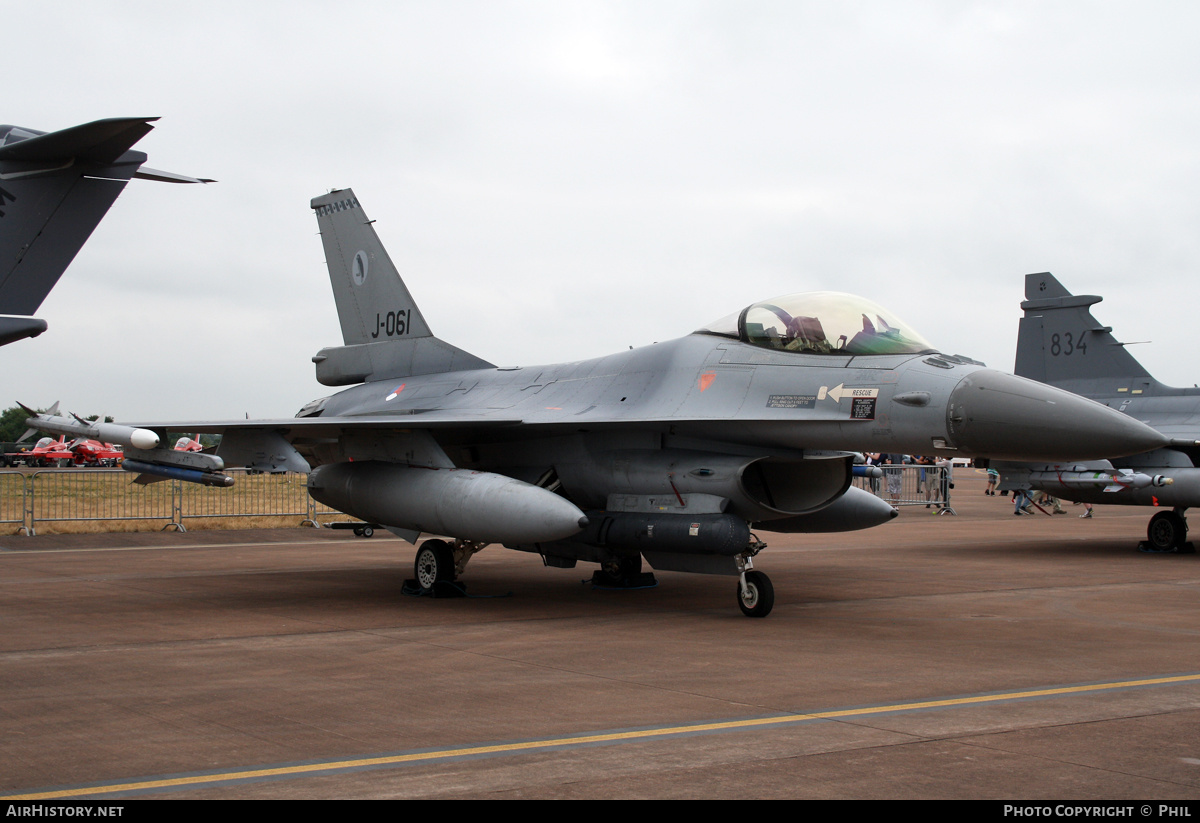 Aircraft Photo of J-061 | General Dynamics F-16AM Fighting Falcon | Netherlands - Air Force | AirHistory.net #337959