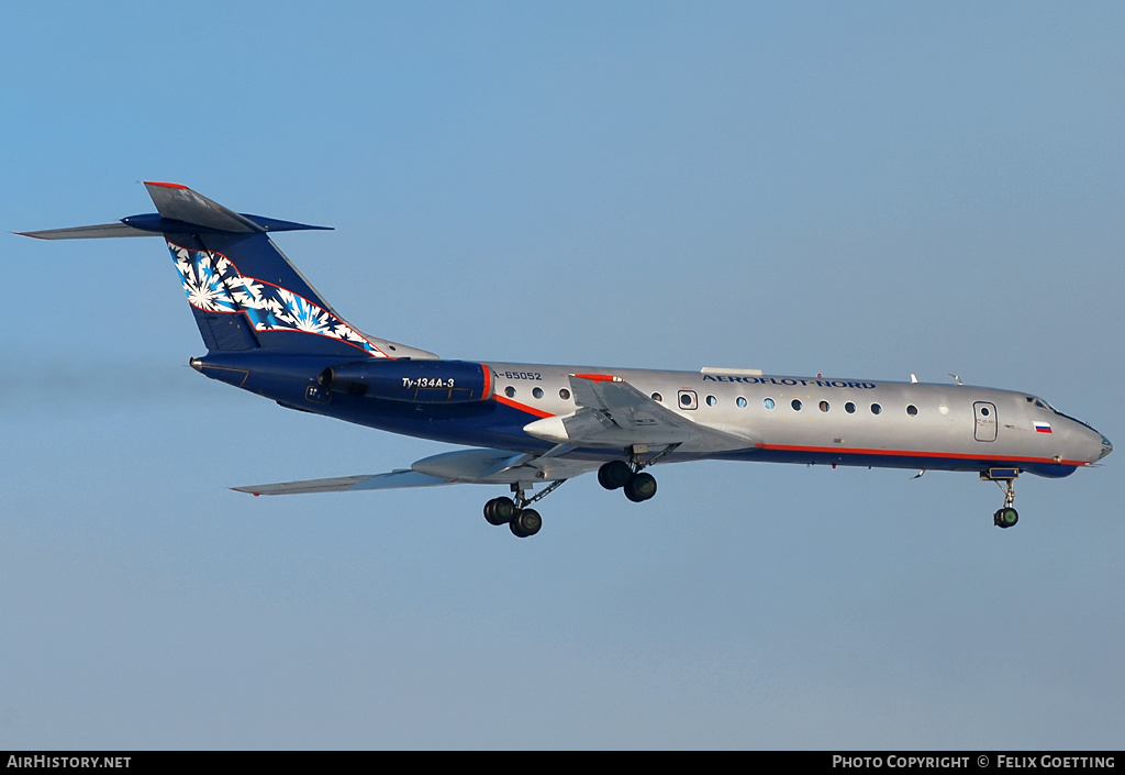Aircraft Photo of RA-65052 | Tupolev Tu-134A-3 | Aeroflot Nord | AirHistory.net #337972