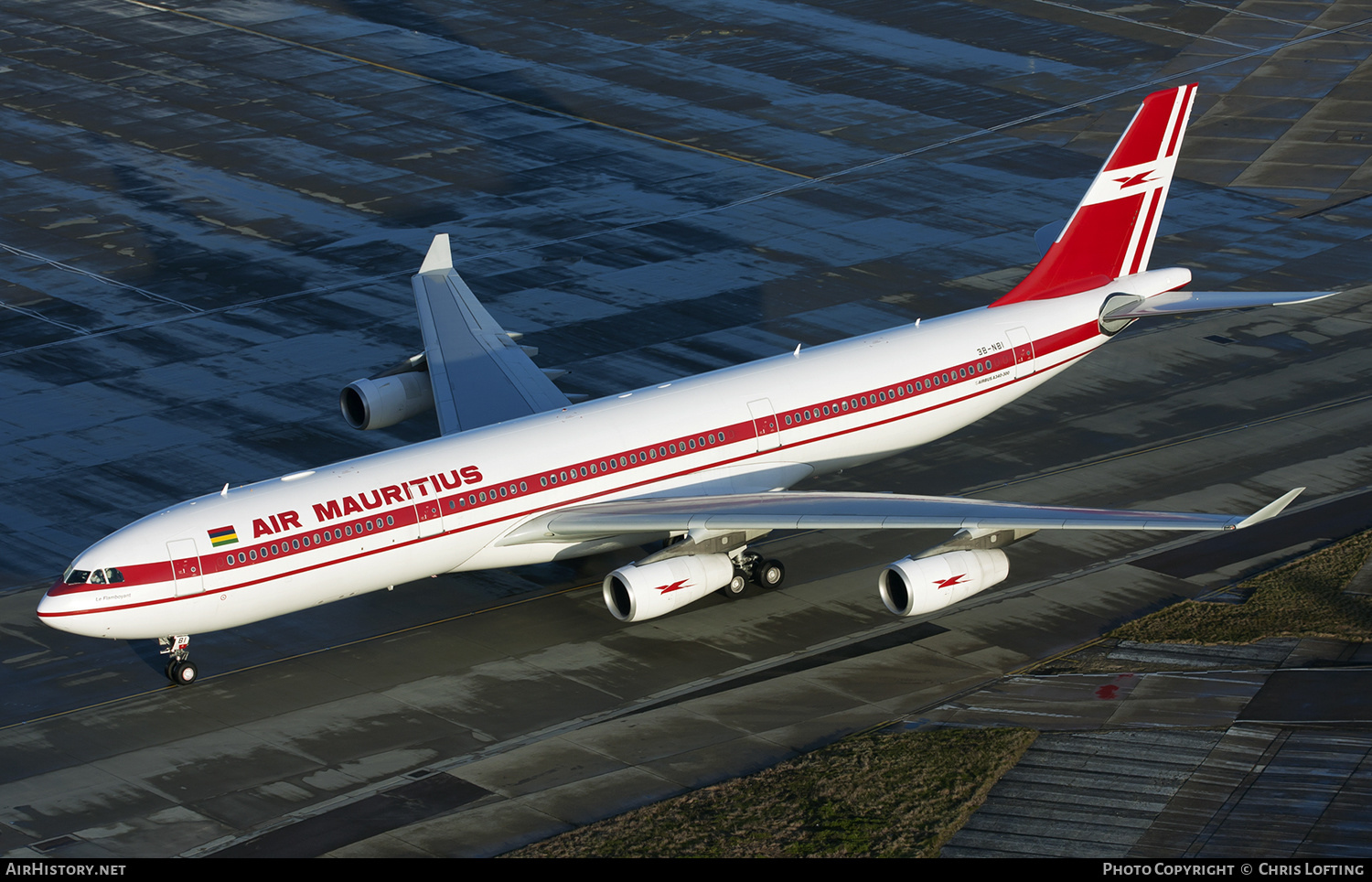 Aircraft Photo of 3B-NBI | Airbus A340-313E | Air Mauritius | AirHistory.net #337984