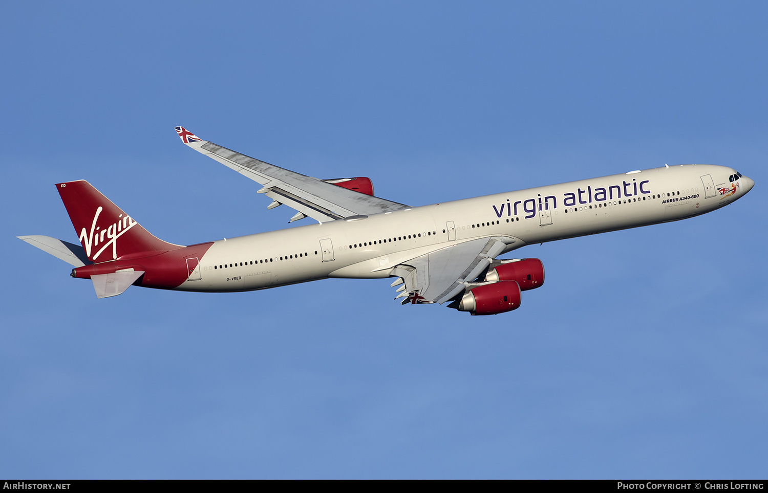 Aircraft Photo of G-VRED | Airbus A340-642 | Virgin Atlantic Airways | AirHistory.net #338022