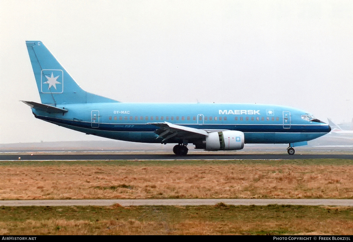 Aircraft Photo of OY-MAC | Boeing 737-5L9 | Maersk Air | AirHistory.net #338063