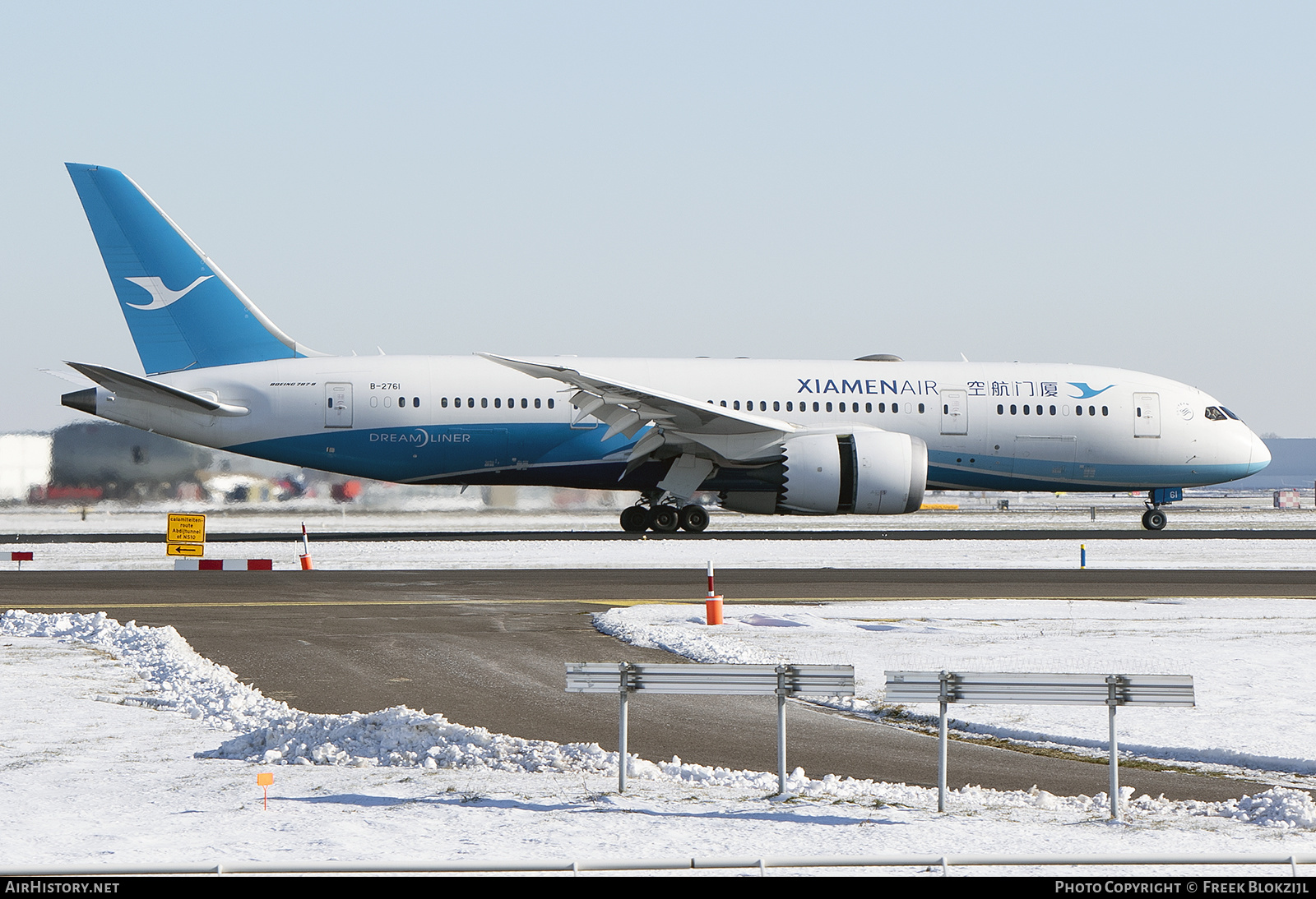 Aircraft Photo of B-2761 | Boeing 787-8 Dreamliner | Xiamen Airlines | AirHistory.net #338080