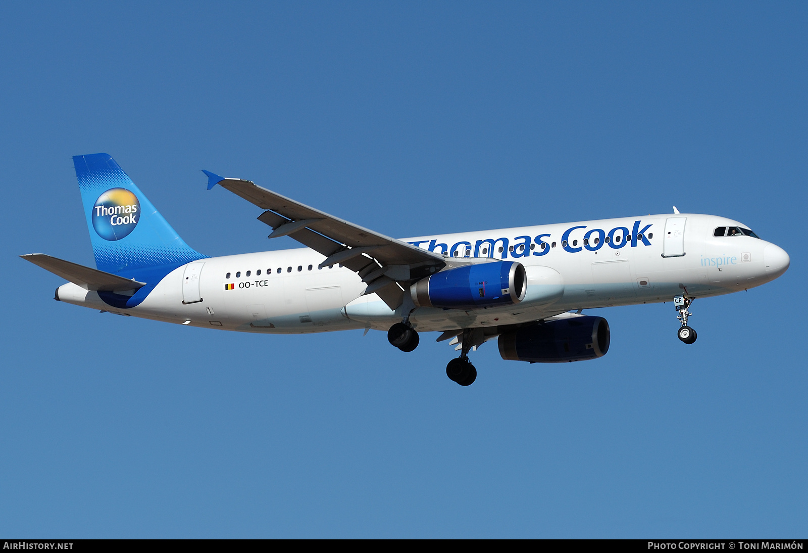 Aircraft Photo of OO-TCE | Airbus A320-231 | Thomas Cook Airlines | AirHistory.net #338115