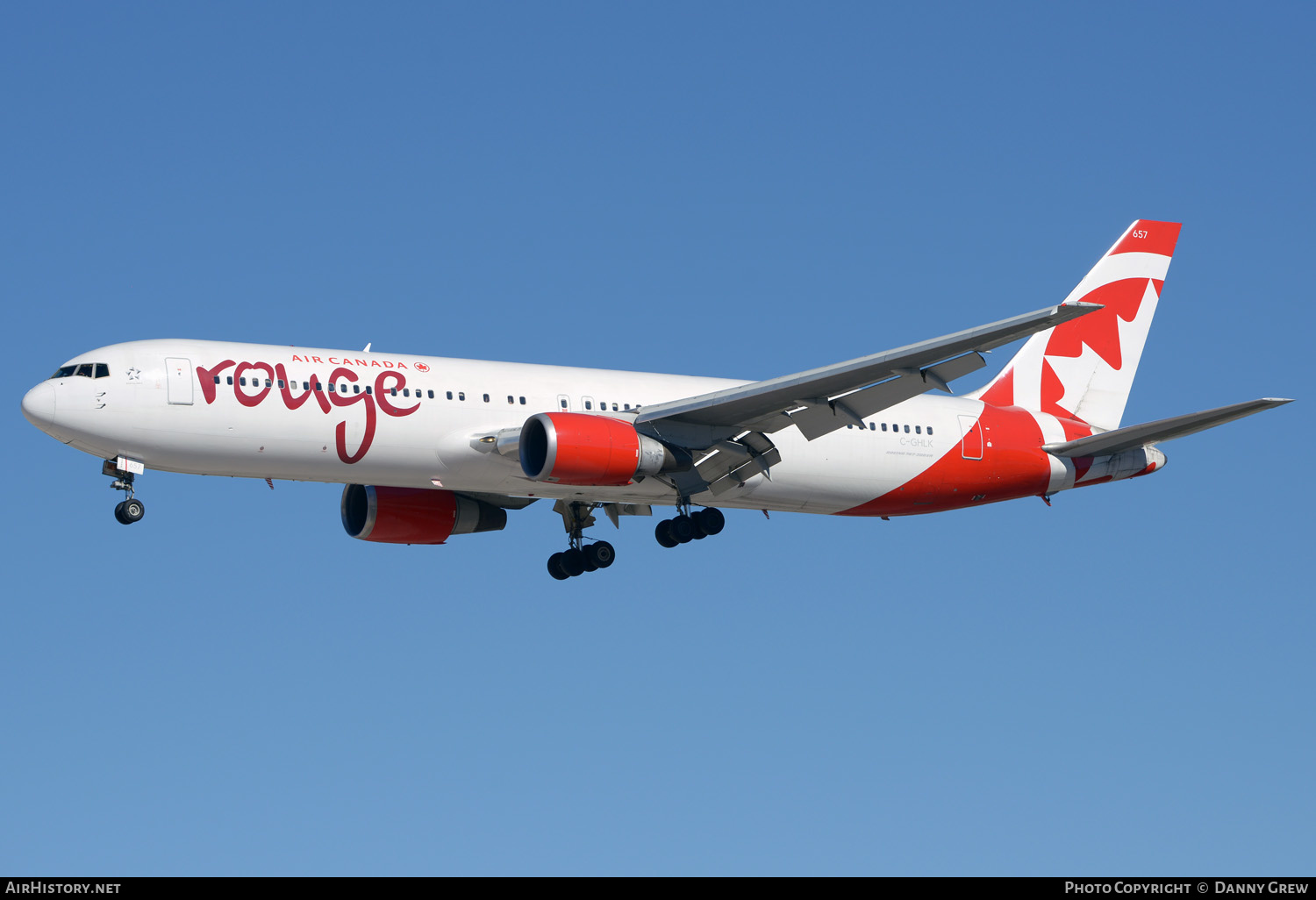 Aircraft Photo of C-GHLK | Boeing 767-35H/ER | Air Canada Rouge | AirHistory.net #338121