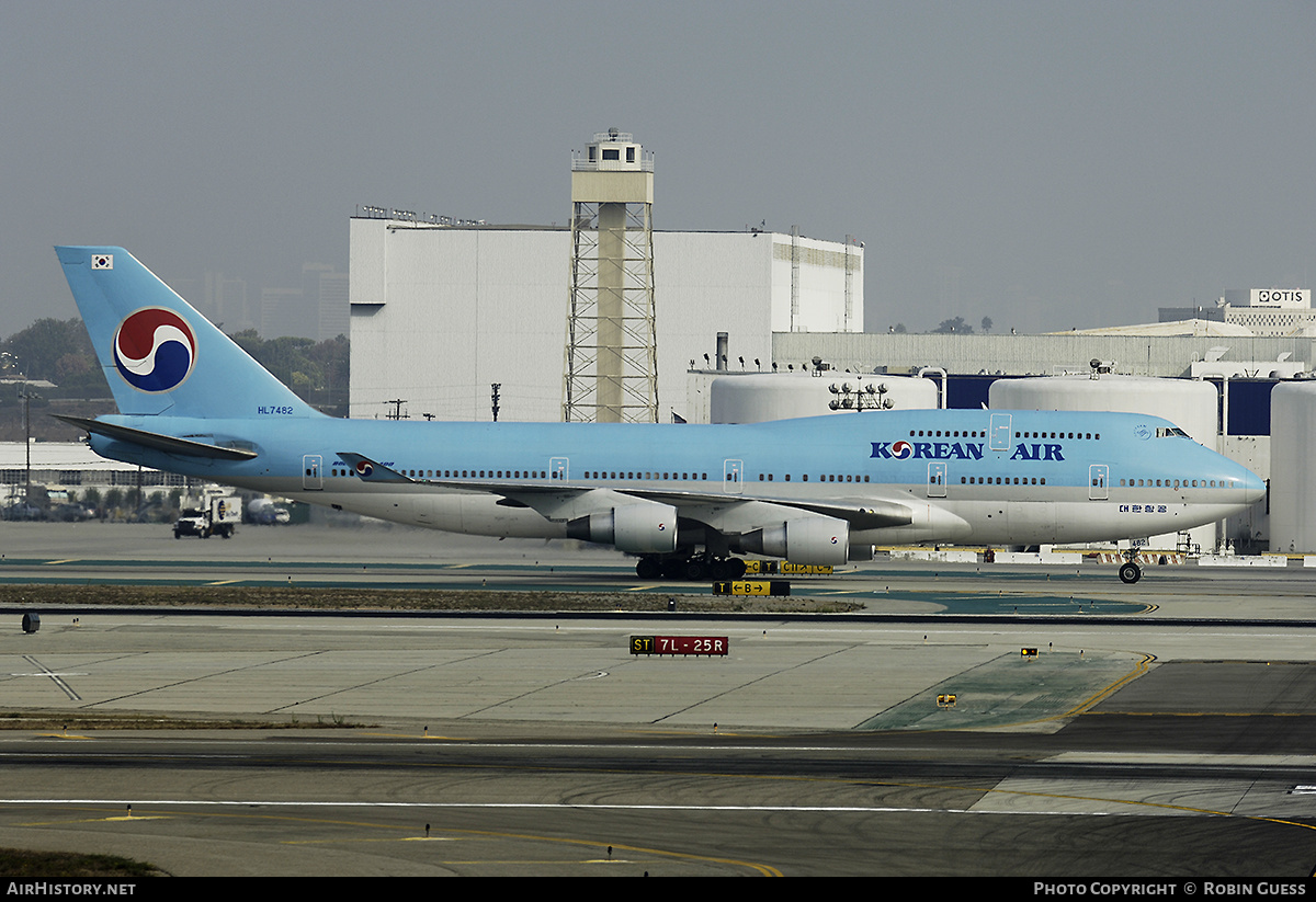 Aircraft Photo of HL7482 | Boeing 747-4B5 | Korean Air | AirHistory.net #338141